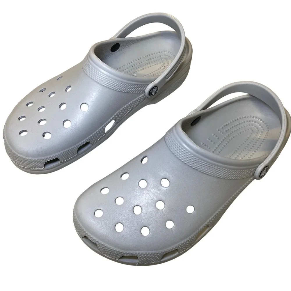 Crocs Classic Clog Light Gray Men's 12 Women's 14 Comfort Casual Shoes